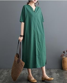SOU・SOU 伊勢木綿 花柄 Vネックワンピース ゆったり シルエット　涼しげ SOU・SOU netshop （ソウソウ） - 『新しい日本文化の創造』